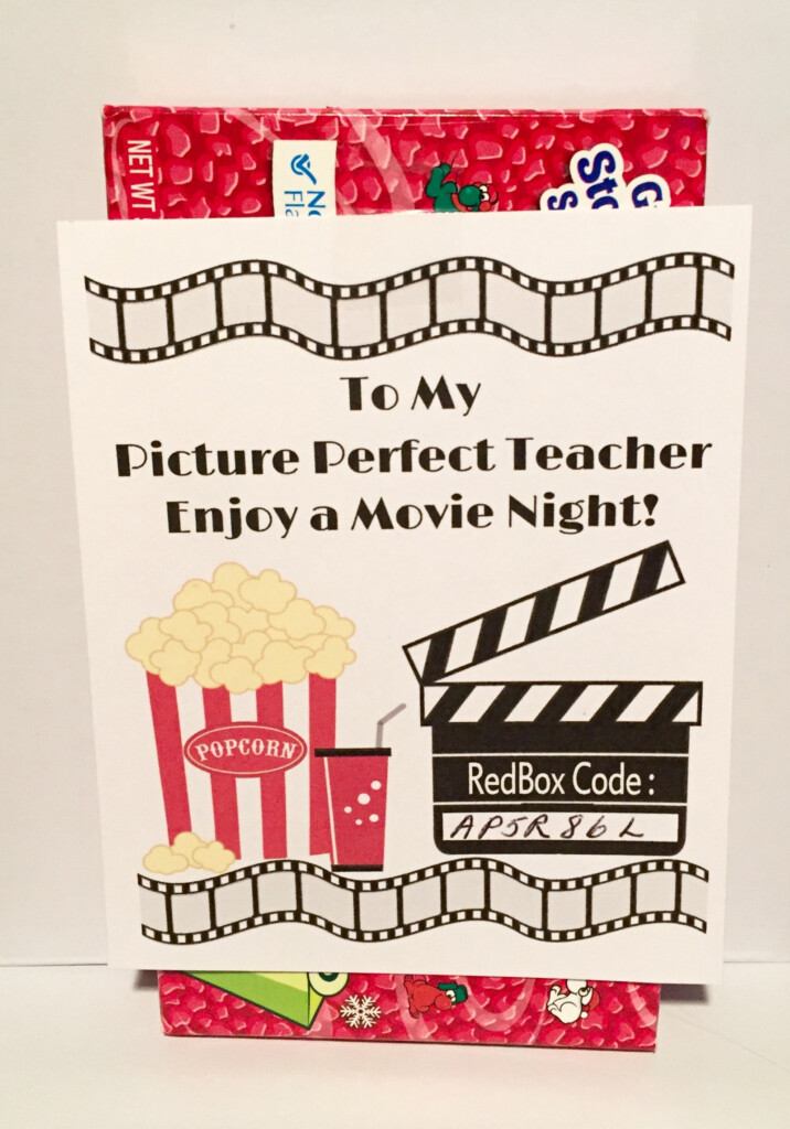 RedBox Teacher Appreciation Gift Tag Sweetdesignsbyregan