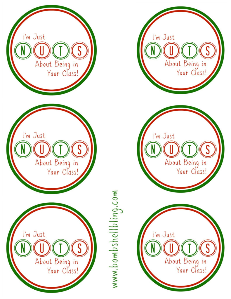  I m Just NUTS About Your Class Teacher Gift Printable
