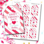 Valentine s Day Tag Girl Valentine s Tag Hearts Valentine s Tag