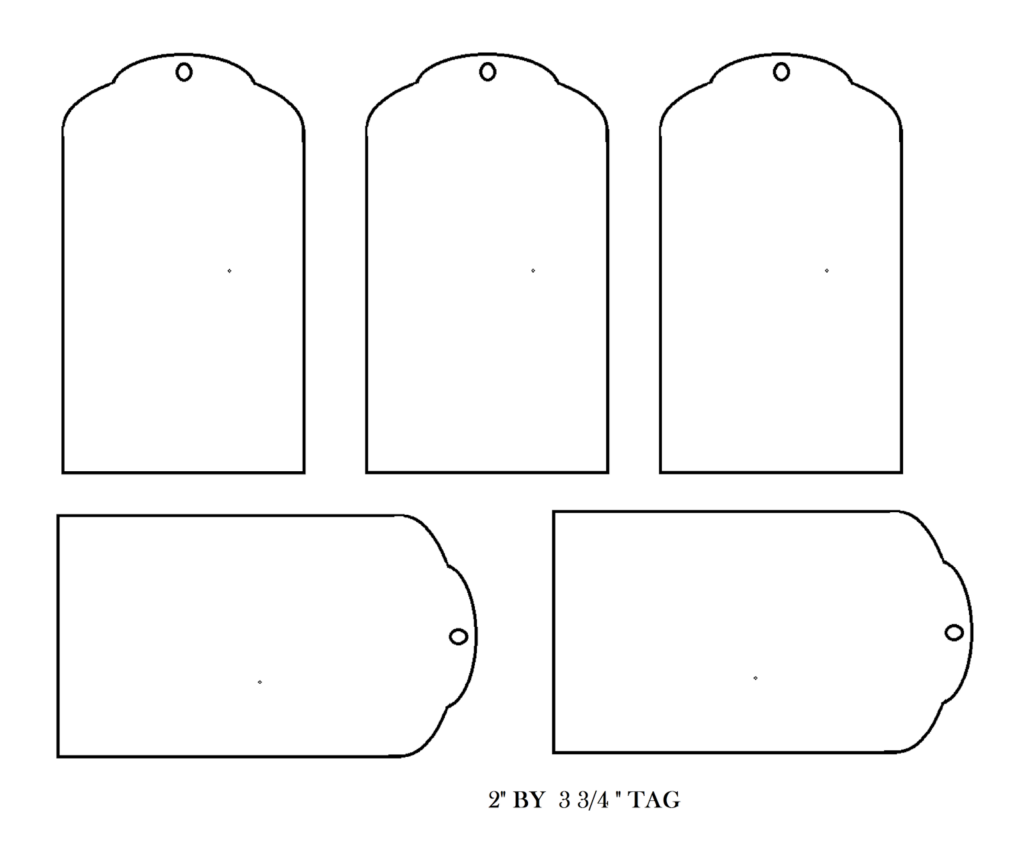 SHEETS OF BLANK TAGS Printable Tags Template Gift Tag Template Gift 
