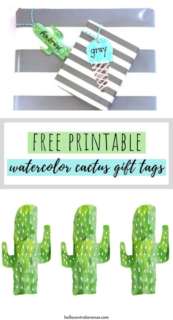 Free Printable Cactus Gift Tags Cactus Gifts Gift Tags Free 
