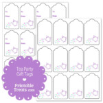 Printable Tea Party Gift Tags Printable Treats