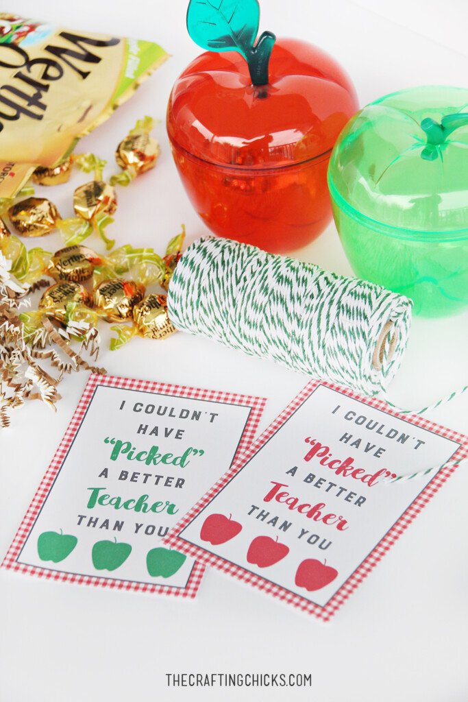 Apple Teacher Gift Tag Printable The Crafting Chicks