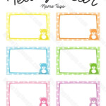 Free Printable Teddy Bear Name Tags The Template Can Also Be Used For