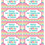 Thank You For Coming Free Printable Tags