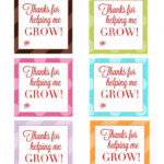 Thank You For Helping Me Grow Free Printable Tags Leah With Love