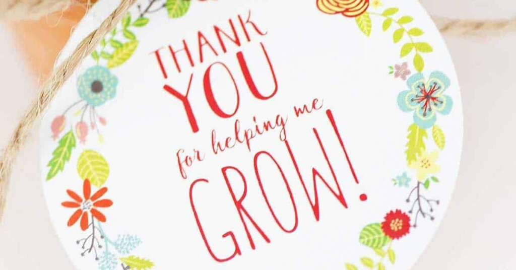 FREE Printable Thank You For Helping Me Grow Gift Tags Skip To My Lou