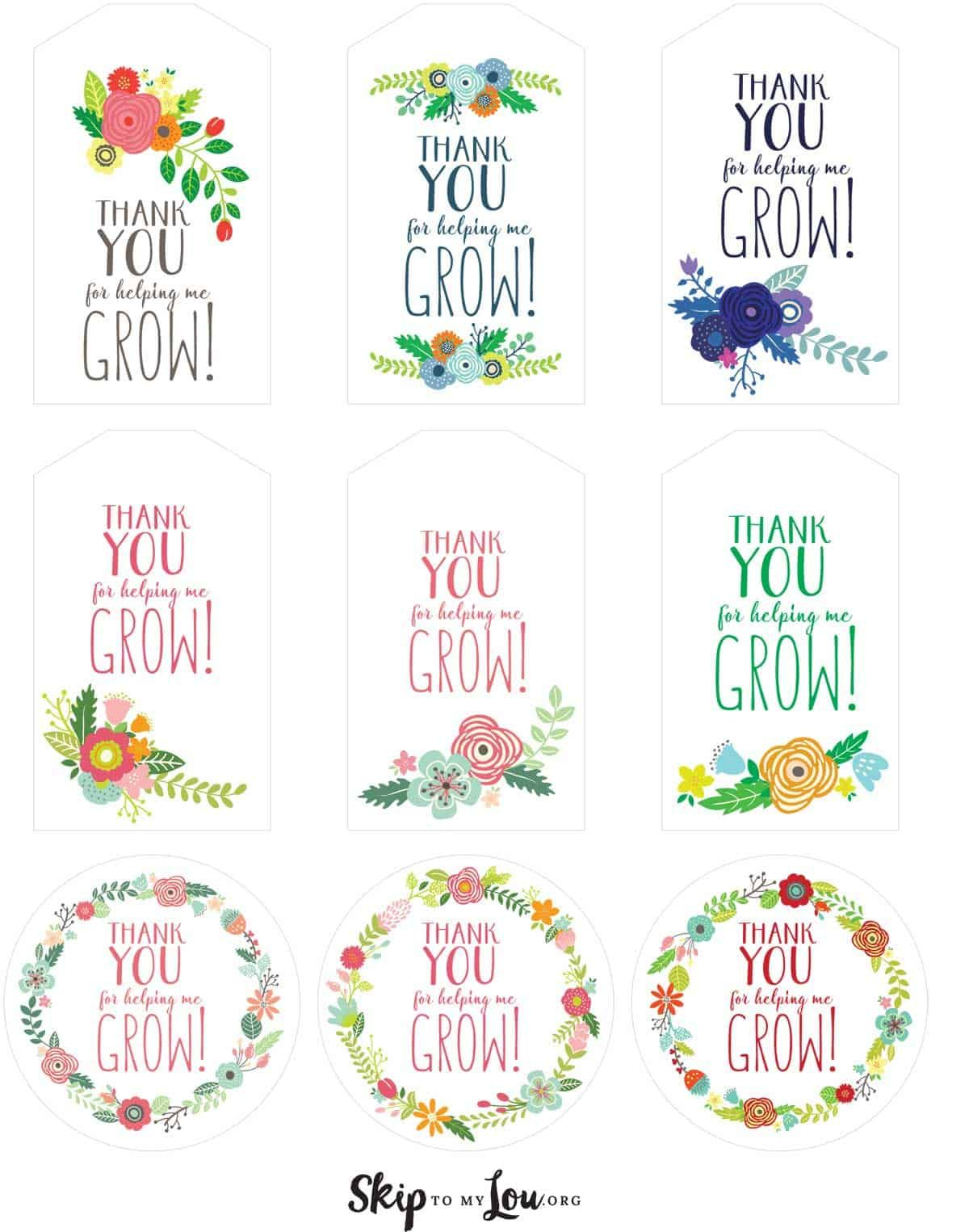 Thank You For Helping Me Grow Tags Thank You Teacher Gifts Teacher