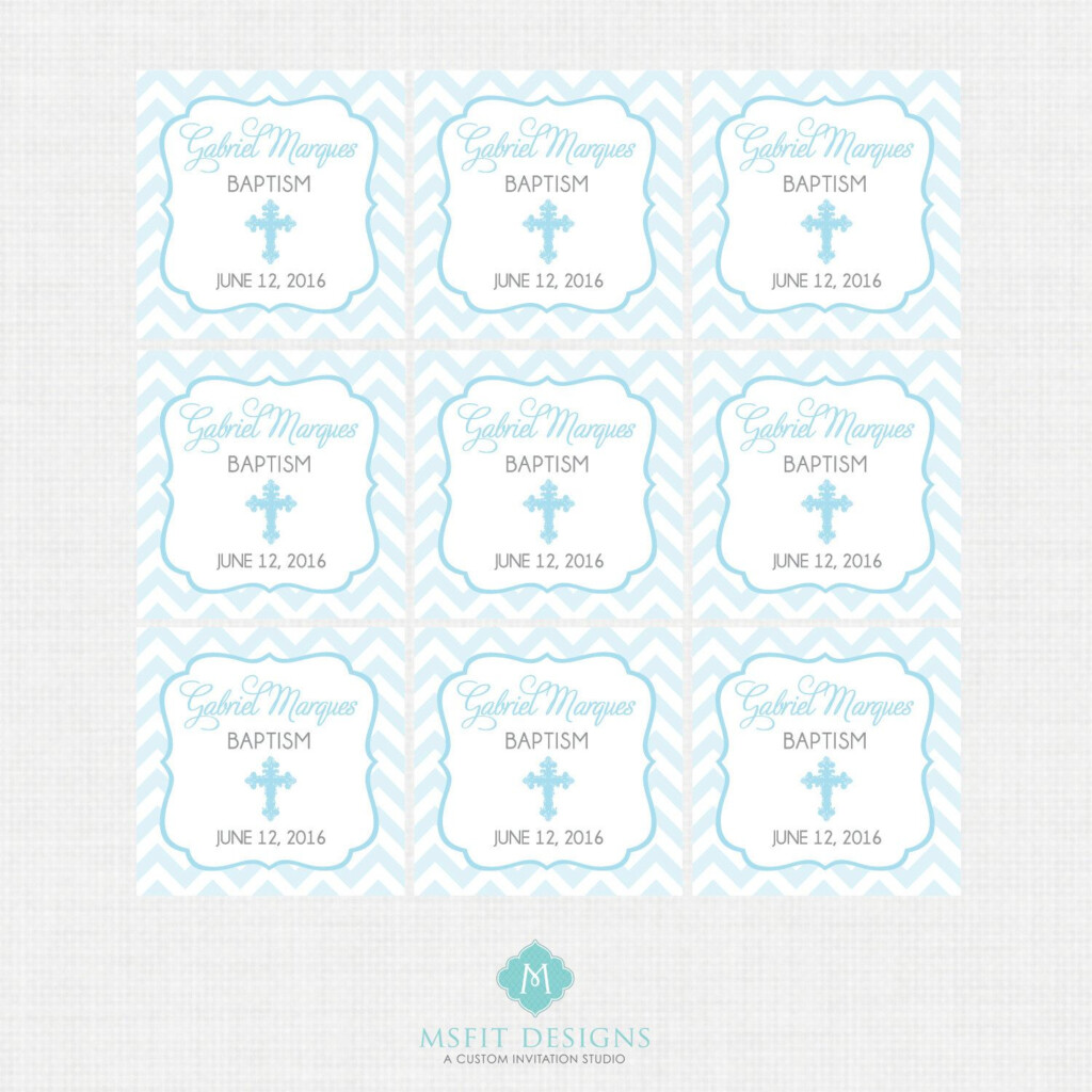 Printable Baptism Favor Tags Favor Tags Thank You Tags 