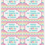 Birthday Thank You Labels Printable Stickers Free Printables Splend
