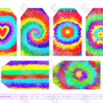 Tie Dye Gift Tags