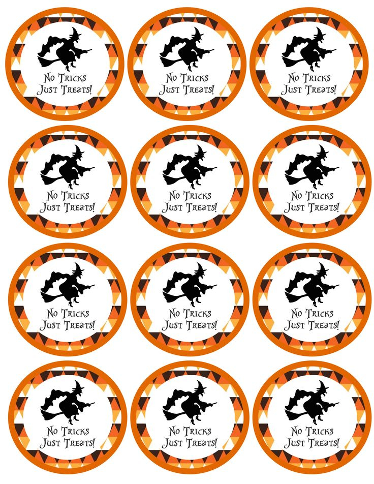 Halloween Smores Printable Tags Treat Bag Tags Printable Tags 