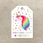 Unicorn Favor Tags Unicorn Favour Tags Printable Favour Tags
