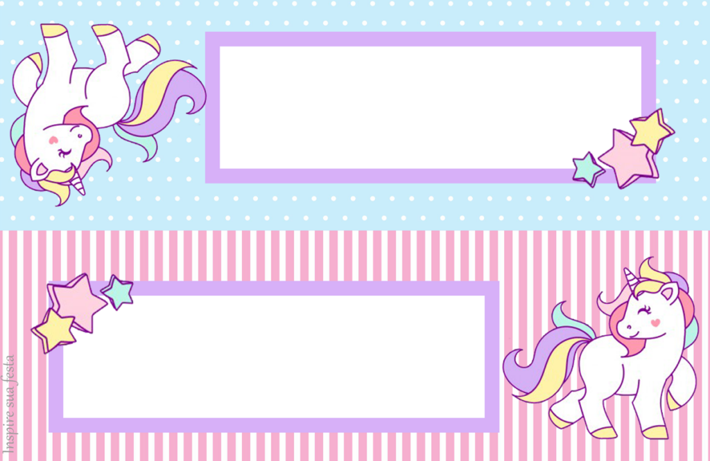 Unicorn Free Printable Cards Invitations And Candy Bar Labels For A 