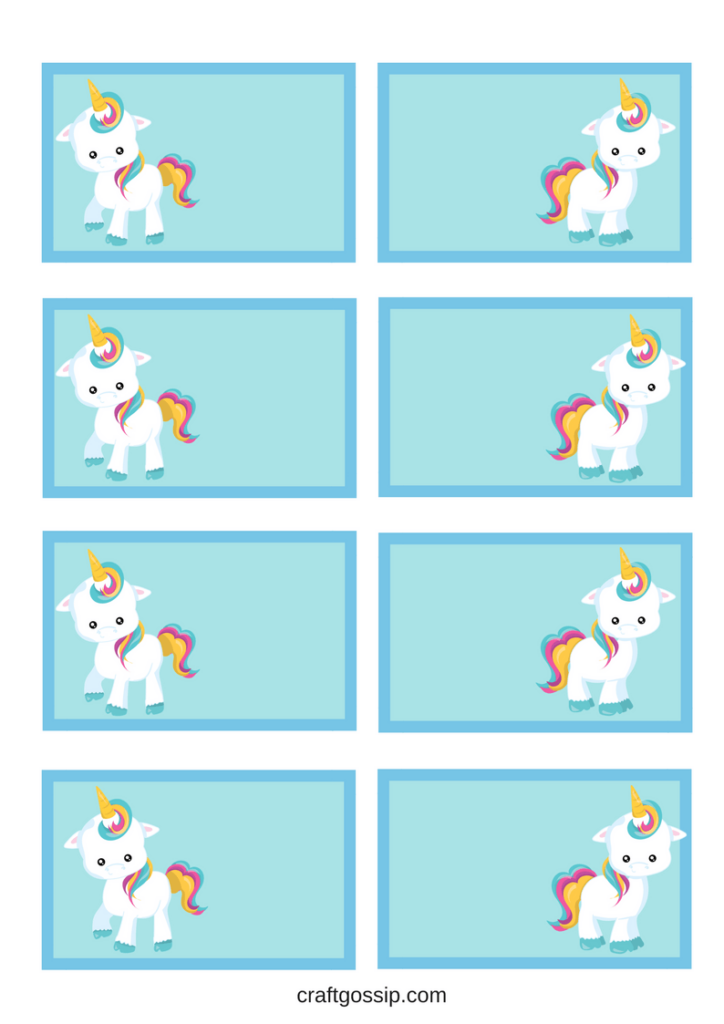 Free Printable Unicorn Party Gift Tag Unicorn Printables Free 