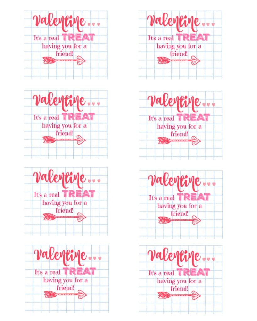  Treat Valentine Idea With Free Printable Tags I Dig Pinterest