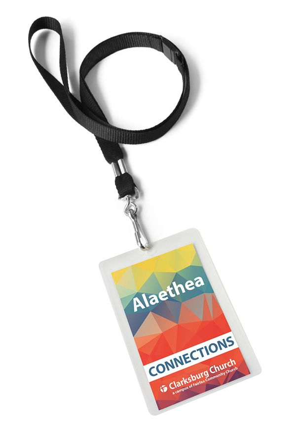 Volunteer ID Name Tags Church Volunteers Student Ministry Church 
