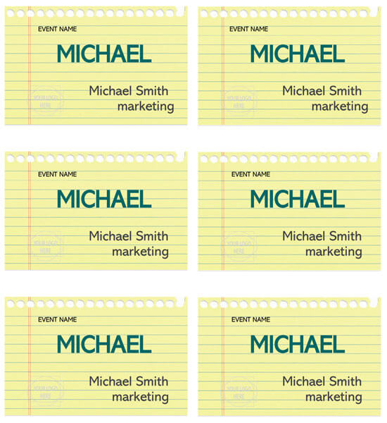 Volunteer Name Tag Template For Your Needs