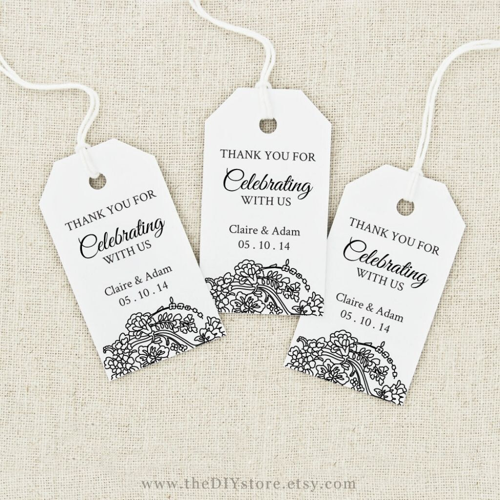 Image Result For Free Printable Wedding Favor Tags Template Wedding 