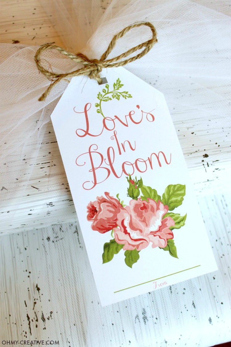 Bridal Shower Printable Gift Tag Oh My Creative