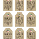 Wedding Favor Tag Templates Addictionary