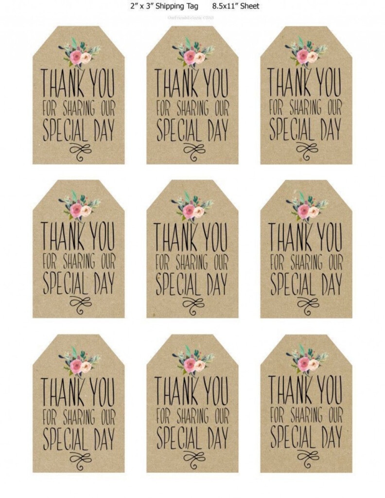 Wedding Favor Tag Templates Addictionary