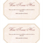 Free Printable Label Templates For Word Free Wine Label Template