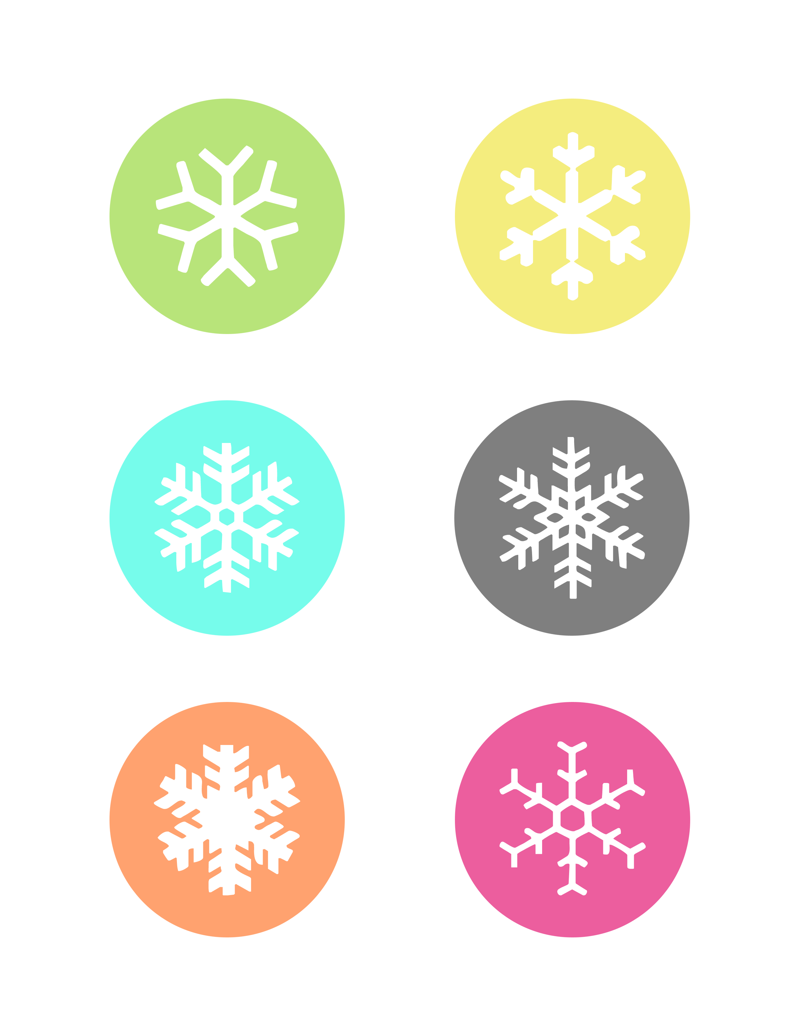 Free Printable Snowflake Gift Tags The Cottage Market