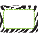 Zebra Name Tags Labels TCR5173 Teacher Created Resources