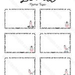 Free Printable Zebra Name Tags The Template Can Also Be Used For