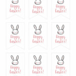 Free Printable Hoppy Easter Gift Tags Hoppy Easter Gift Tag Easter
