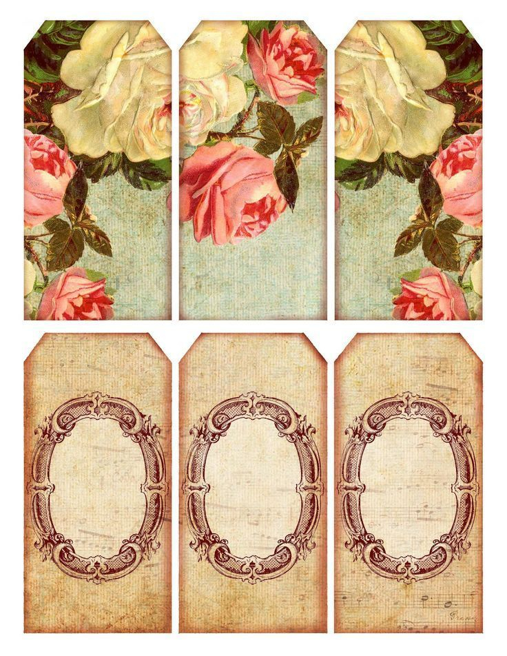 Vintage Aj nd k K s r k PaGi Decoplage Free Printable Tags Free 