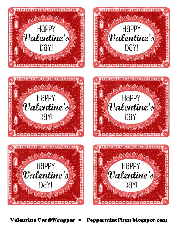 Peppermint Plum Printable Valentine Tags 