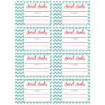 Printable Secret Santa Christmas Card Secret Santa List Santa