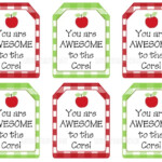 You Are Awesome To The Core Gift Tags Printable Teacher Appreciation