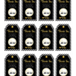 Graduation Printable Tags Black And Gold Tag Personalized