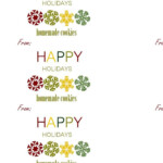 Happy Holidays Label Templates Free Holiday Labels Free Printable