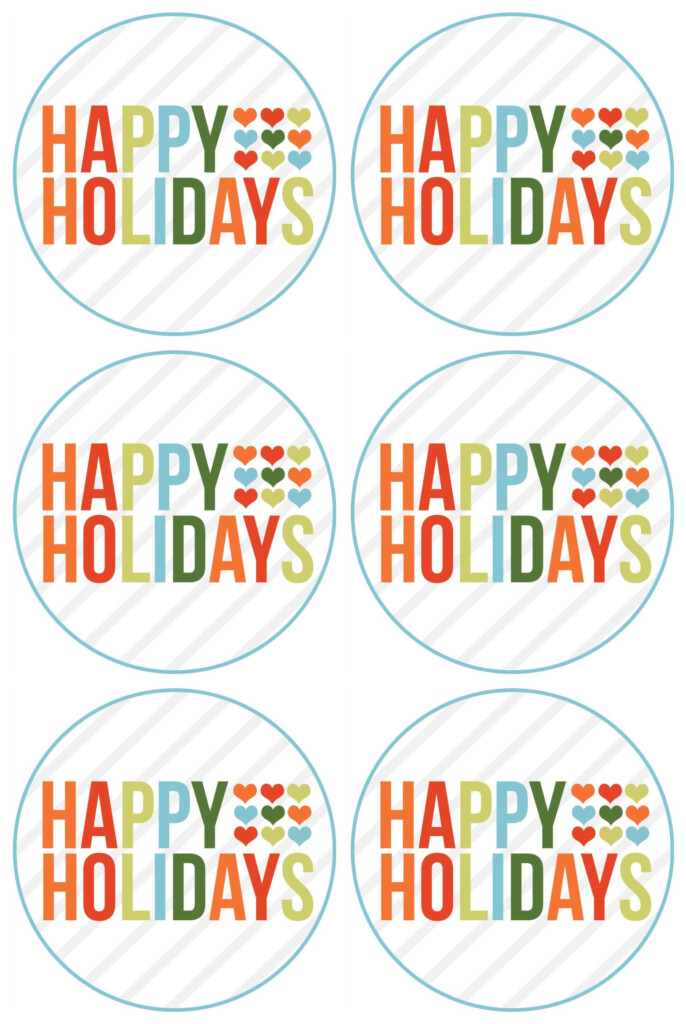 Happy Holidays Free Printable rejoi Christmas Gift Tags Printable 