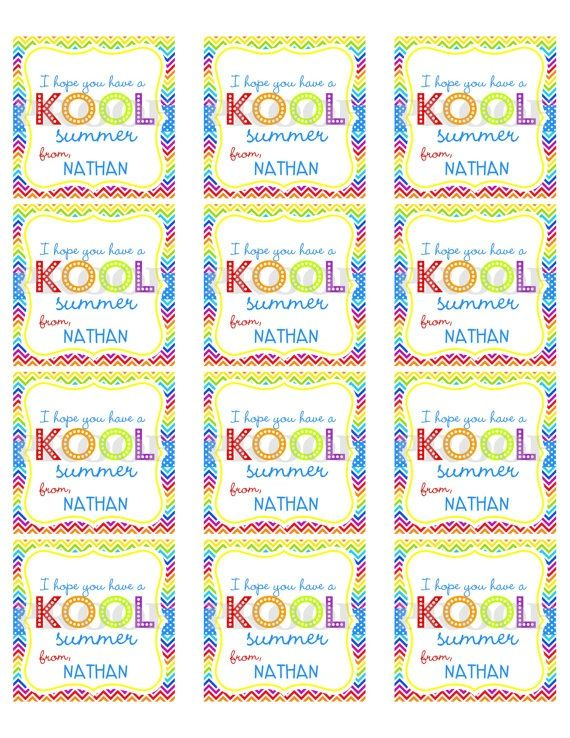 Have a Kool Summer Tag Printable Free Summer Printables Free 