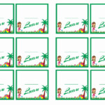 Luau Name Tags Birthday Printable