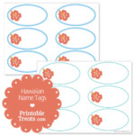 Printable Hawaiian Name Tags Printable Treats