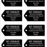 Image Result For Printable Hot Cocoa Labels Hot Chocolate Printable