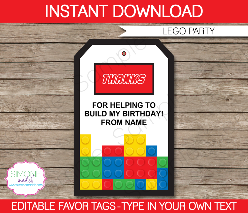  Get 44 Template Lego Name Tags Free Printables Long Sleeve Corporate