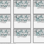 HollysHome Family Life Christmas Let It Snow Printable Napkin Rings