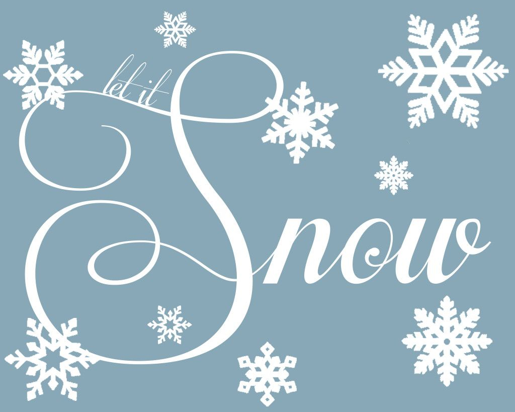 Let It Snow Free Christmas Printable Free Christmas Printables 