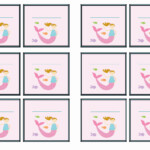 Little Mermaid Name Tags Birthday Printable