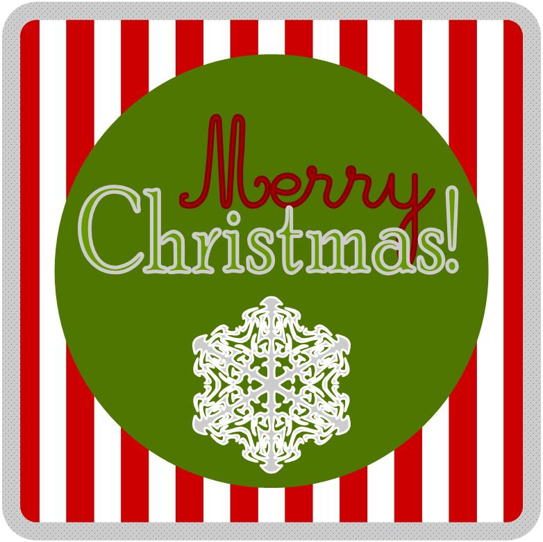 Embellish free Printable Merry Christmas Tags