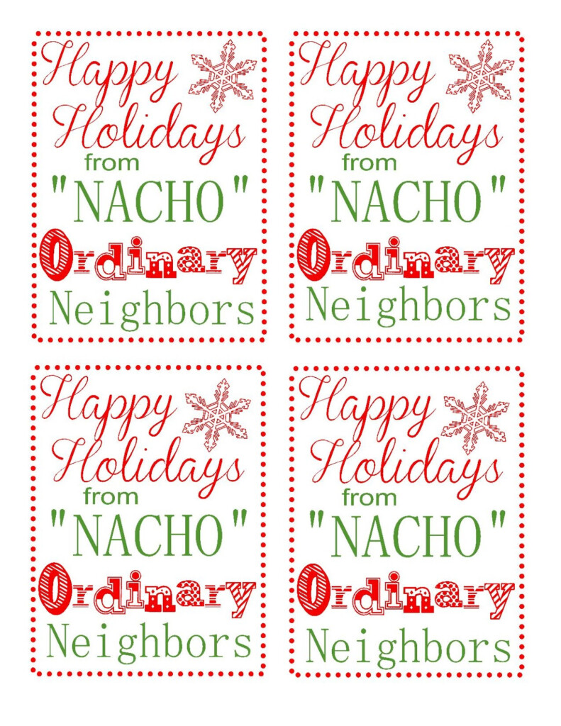 Neighbor Gift Blog Hop Chips And Salsa Printable Tags 