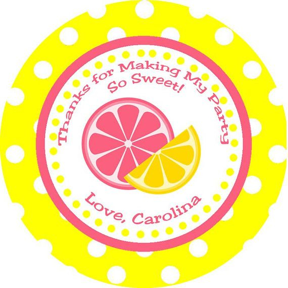 Pink Lemondade Thank You Gift Tags Buy 2 Get 1 FREE DIY PRINTABLE 