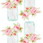 Free Mason Jar Floral Tags Pretty Mason Jar Flowers Mason Jar